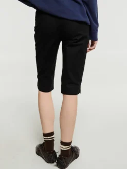 Slim Bermuda Shorts i Sort