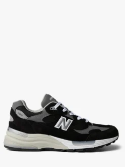 992 Sneakers i Sort, Grå og Sølv Metallic