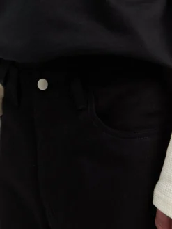 Sorte Raw Selvedge Jeans i Sort