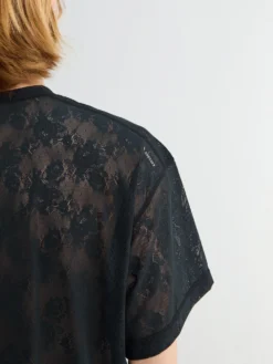 Space-Lace T-shirt i Sort SA