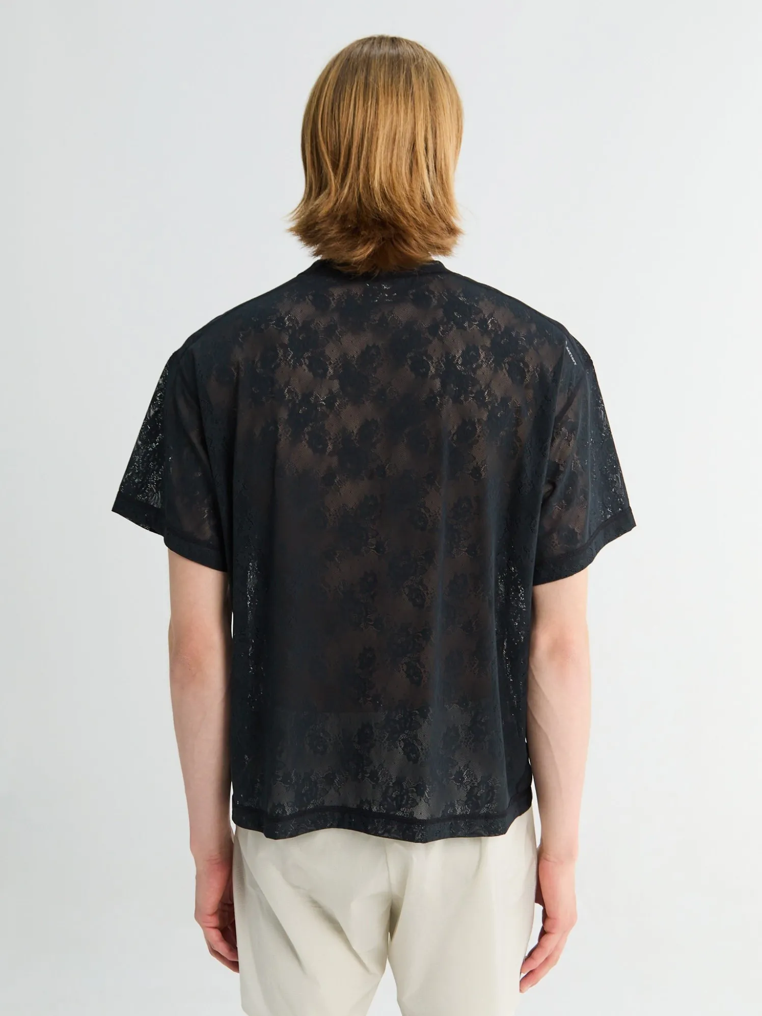 Space-Lace T-shirt i Sort SA