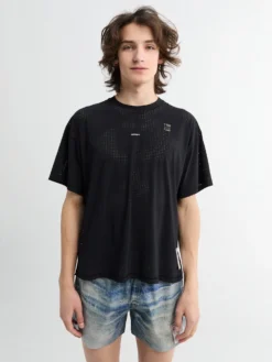Space-O T-shirt i Sort