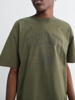 S/S Faded Pond Corps T-Shirt i Cypress Heavy Stone Wash