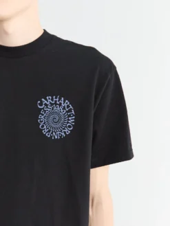 S/S Spirals T-shirt i Sort