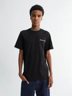 SS T-shirt i Sort