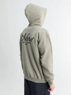Staple Sweat Zip Hoodie LS i Khaki
