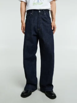 Super Wide Jeans i Simple Rinse Blue