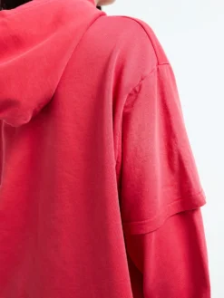 Sweatshirt i Bright Red