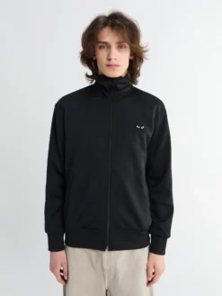 Sweatshirt med Sort Emblem i Sort