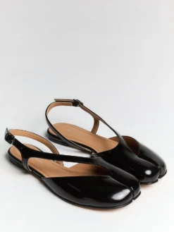 Tabi Flat Slingback i Sort