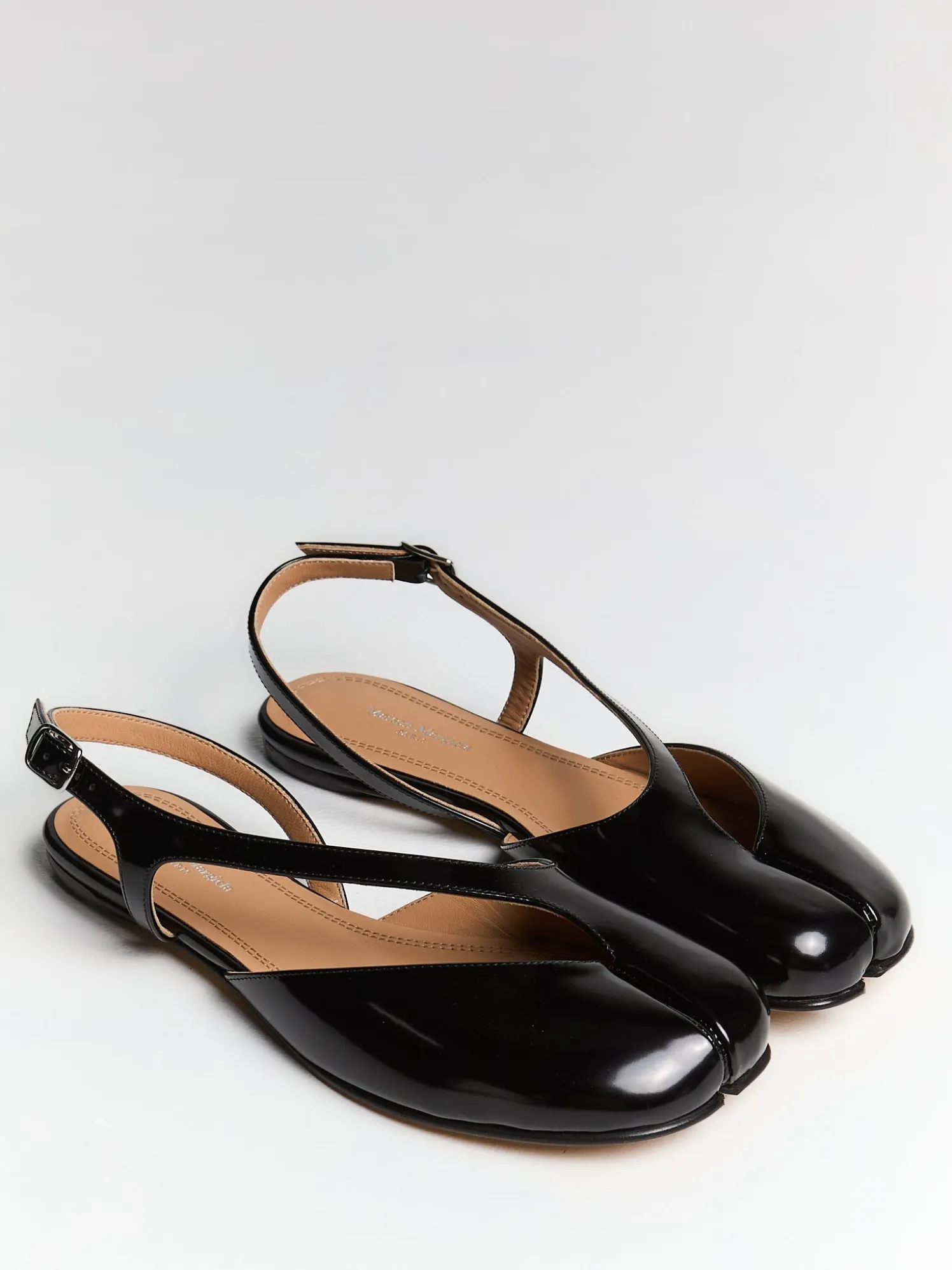 Tabi Flat Slingback i Sort