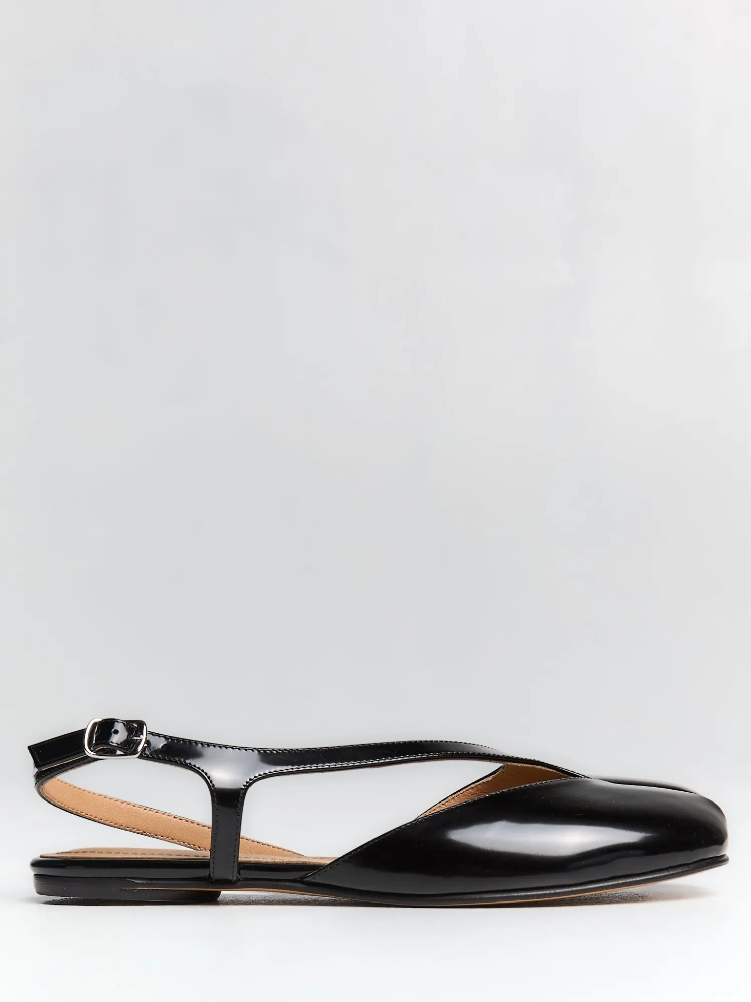 Tabi Flat Slingback i Sort