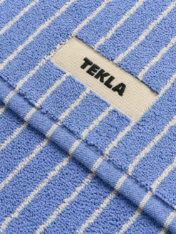 Terry Bademåtte i Clear Blue Stripes