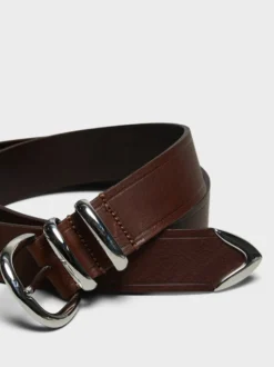 Tip End Bælte 3,5 cm i Brun