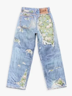 Trompe-l’œil Jeans 1981 i Blå og Grøn