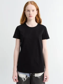 T-shirt med korte ærmer i sort