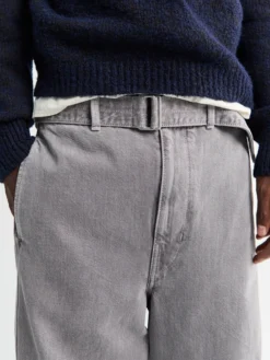 Twisted Belted Bukser i Heather