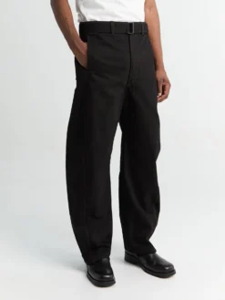 Twisted Belted Bukser i Sort