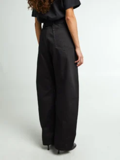 Twisted Belted Bukser i Sort