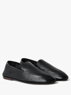 Udendørs læder Slippers i Sort