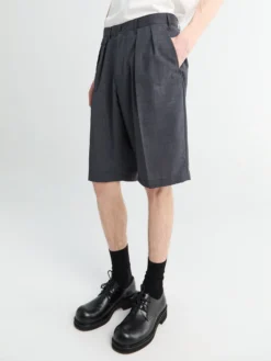 Uldshorts i Koksgrå