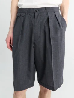 Uldshorts i Koksgrå