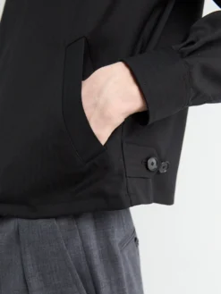 Uld Sildebens Blouson i Sort
