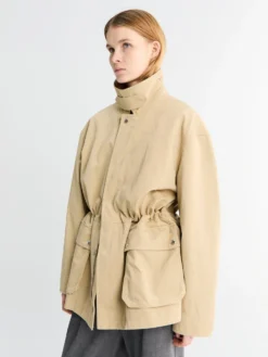 Unisex Chore Work Jacket i Beige