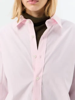 Unisex Soft Poplin BD Skjorte i Soft Pink