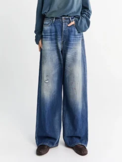 1981 U Trafalger Jeans i Mid Blue