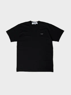 U T-Shirt Knit med Sort Heart i Sort