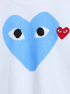 U T-shirt Rødt Emblem i Blå