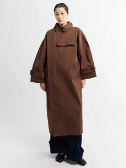 Vandafvisende trenchcoat i Dusty Brown