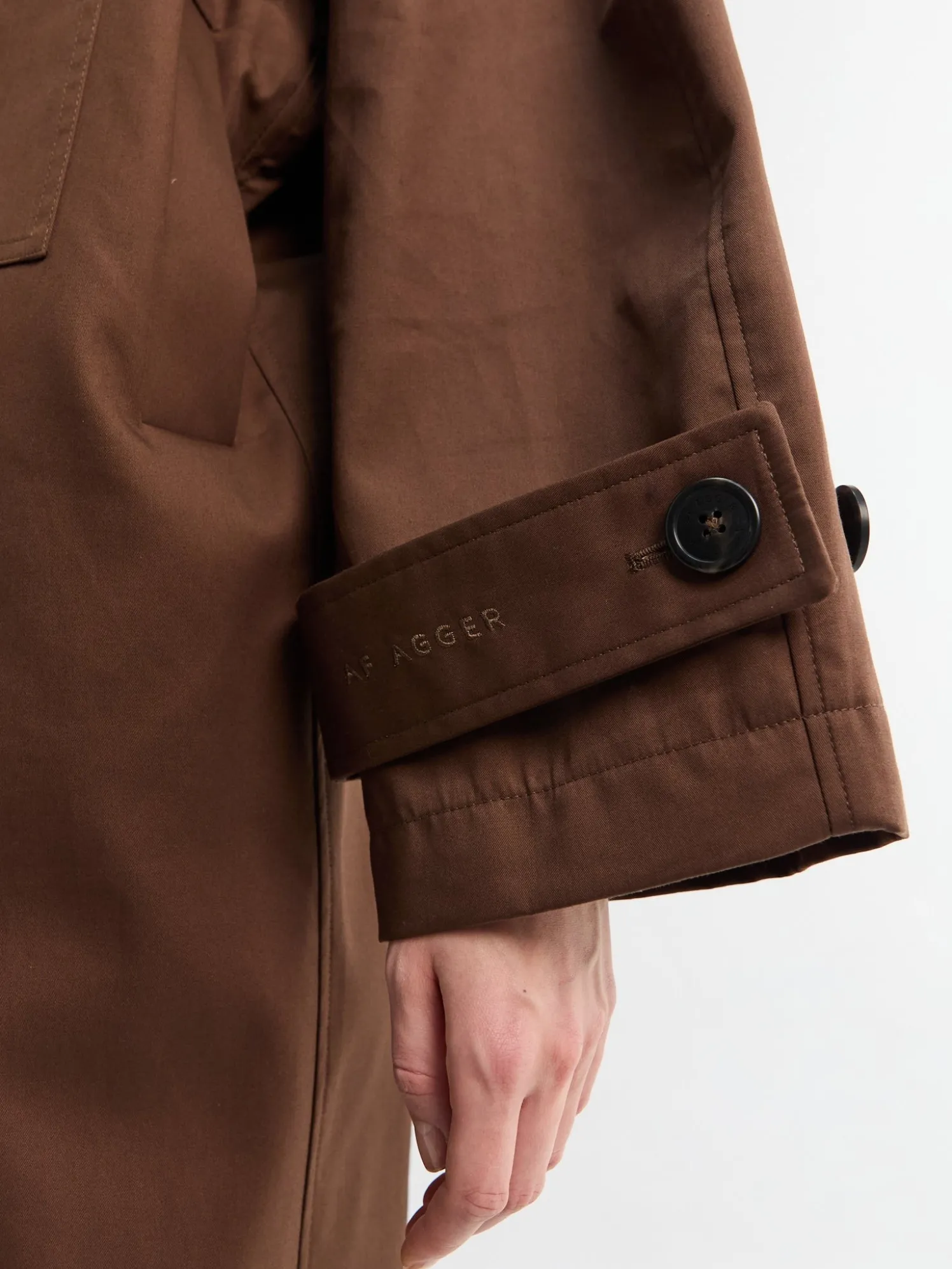 Vandafvisende trenchcoat i Dusty Brown