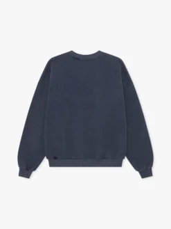 Vasket Sweatshirt i Navy Blå