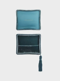 Velour Smykkeæske i Grøn