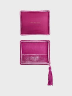 Velour Smykkeæske i Pink