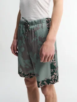 Viscose Twill Shorts i Petrol