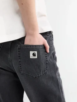 W' Arin Pant i Sort Dark Used Wash