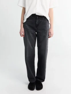 W' Arin Pant i Sort Dark Used Wash