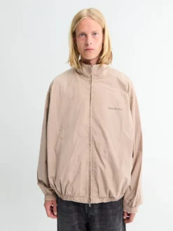 Washed Logo Jacket i Mushroom Beige