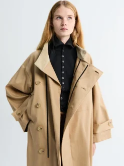 Water Resistant Frakke i Beige