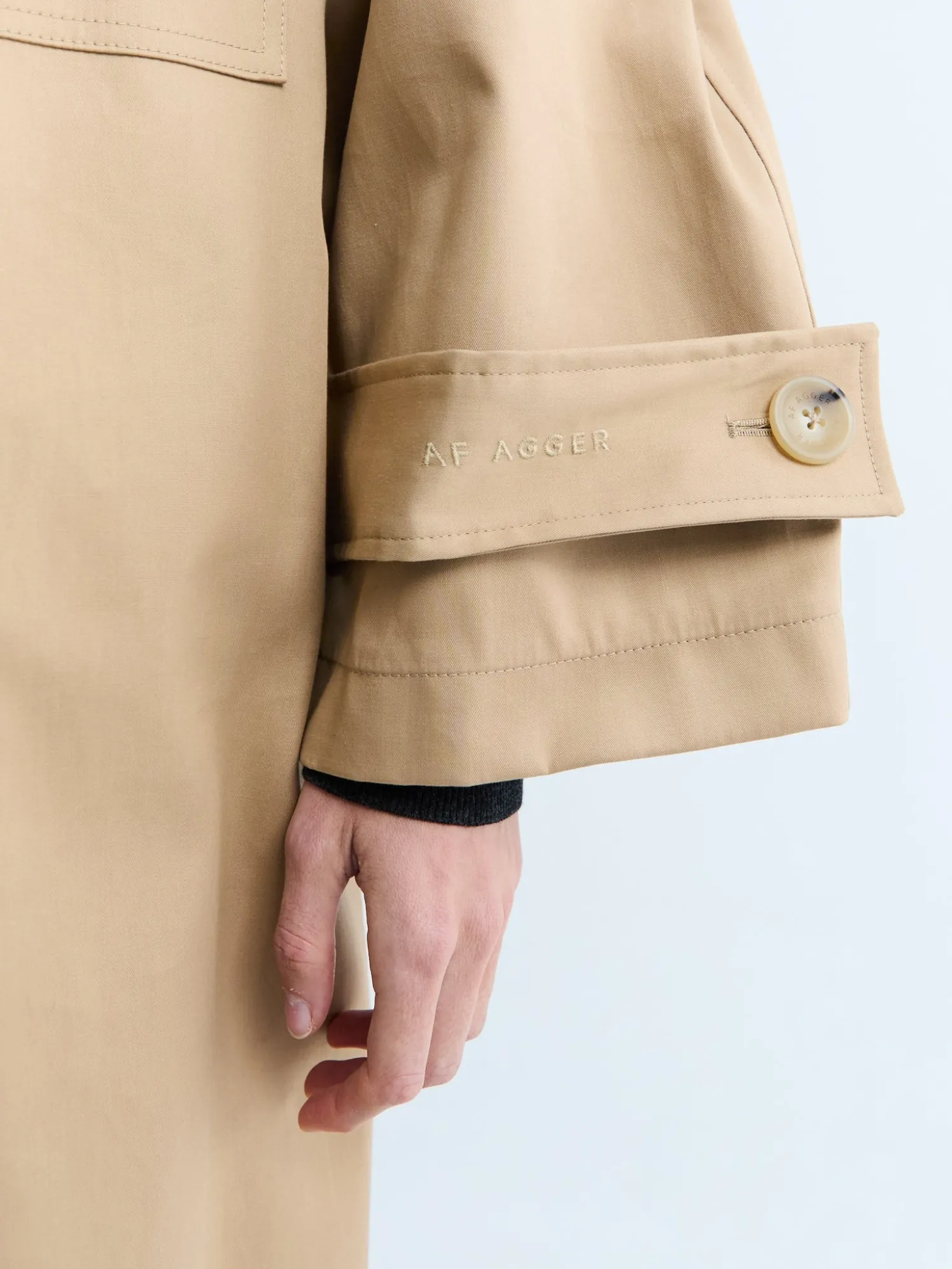 Water Resistant Frakke i Beige