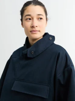 Water Resistant Frakke i Navy