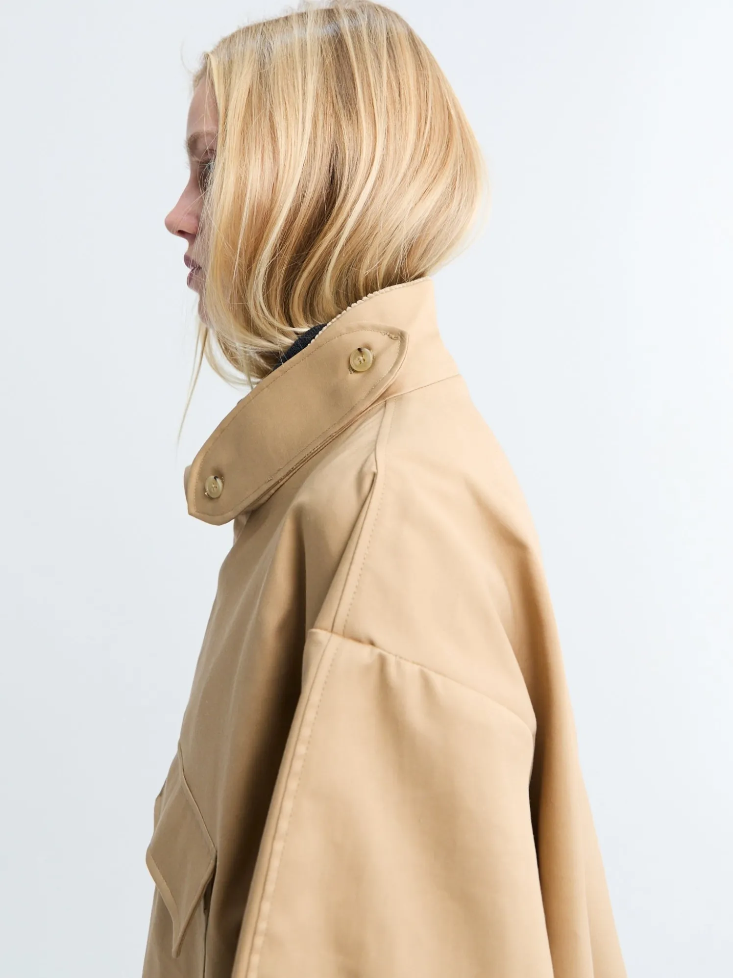 Water Resistant Jakke i Beige