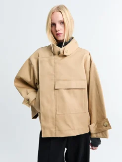 Water Resistant Jakke i Beige
