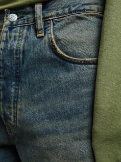 Wide Twist Jeans i Dirty Blue