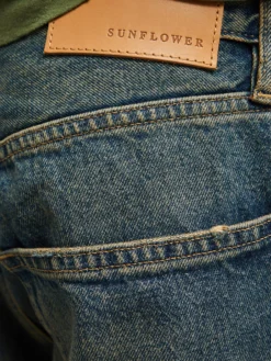Wide Twist Jeans i Dirty Blue