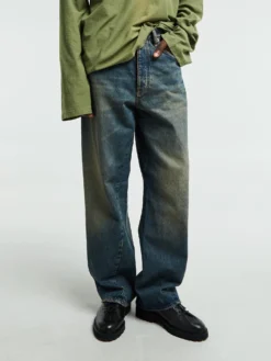 Wide Twist Jeans i Dirty Blue