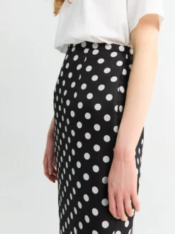 Winton Skirt i Medium Dot Sort